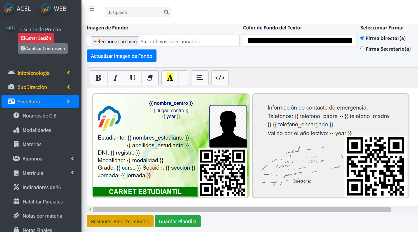 Crear Carnet