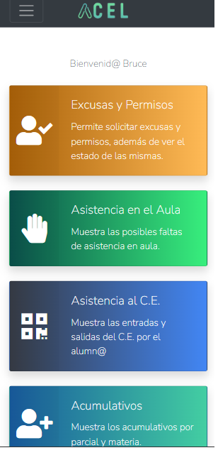Menu Padres/Encargado