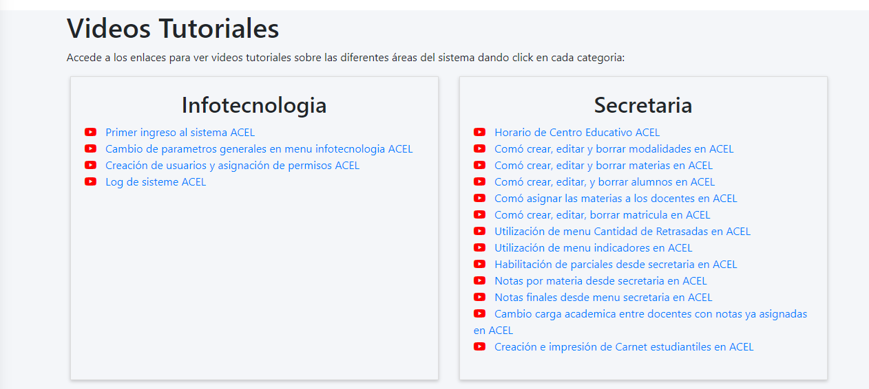 Tutoriales